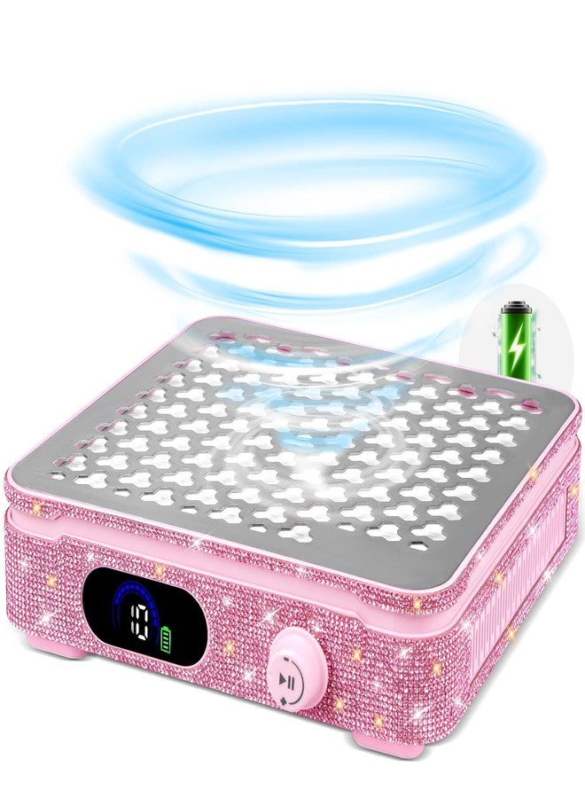 imene Rechargeable Nail Dust Collector, Cordless Dust Collector Nail Tech, 10 Levels Speed Low Noise & Strong Suction Nail Fan Dust Collector, Nail Vacuum Duster Professional Dust Collector for Salon, Home - Image 1